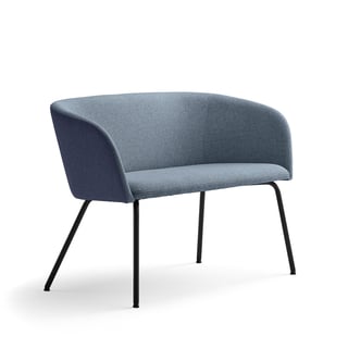 Sofa JOY, black, dark blue/blue grey