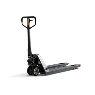 Paletni viličar s hitrim dvigom, 2000 kg, D vilic 1150 mm, eno kolo na vilici, poliuretan, sivi