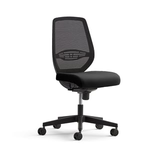 Office chair MARLOW, black mesh back, black seat