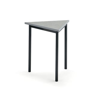 Table SONITUS TRIANGEL, 700x700x720 mm, grey linoleum, anthracite