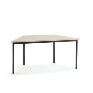 Koolilaud SONITUS TRAPETS, 1600 x 800 x 720 mm, antratsiit/ beež linoleum