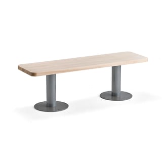 Canteen bench UNITE, 1400x400 mm, birch