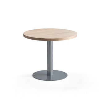 Canteen table UNITE, Ø 900 mm, birch