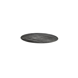 Round rug ROBIN, Ø 2000 mm, dark grey