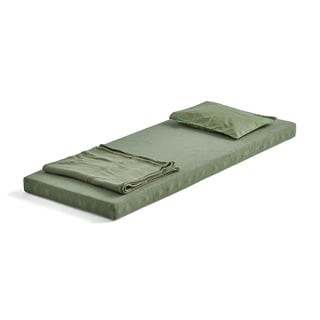 Naptime bedding and mattress set ENKEL, cold foam, green