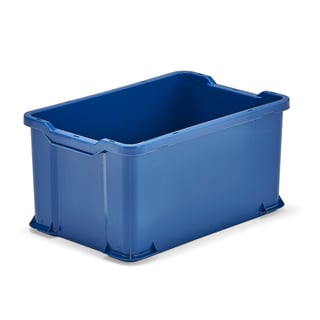 Plastbakki Modular, 54 L, 600x400x300 mm, blár