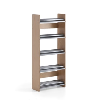 Shoe rack ABBE, 600x250x1400 mm, birch