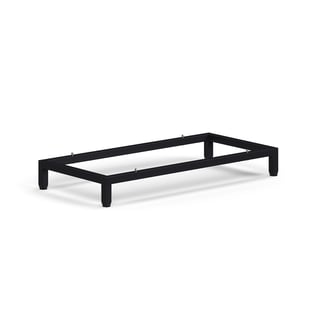 Jalaraam kontori- ja hoiukapile QBUS, 800 x 370 mm, metall, must