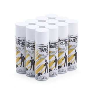 Line marking paint, 12-pack, 500 ml, white