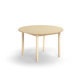 Ronde kantinetafel EUROPA, Ø 1200 x 720 mm, berken