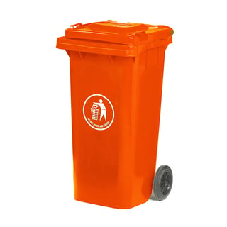 Universal wheelie bin, 940x460x550 mm, 120 L, red