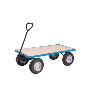 Platform truck, plywood deck, 400 kg load, 1200x600x360 mm