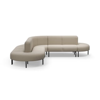 Sofa VARIETY, L-förmig, Stoff Pod CS, sand