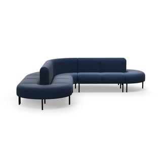 Sofa VARIETY, L-förmig, Stoff Pod CS, navy