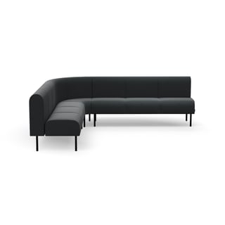 Sofa VARIETY, 90° indadvendt hjørne, stof Pod CS, antracit