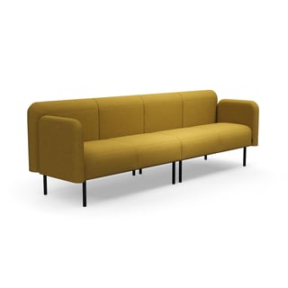 Sofa VARIETY, 4-Sitzer, Stoff Blues CSII, gold