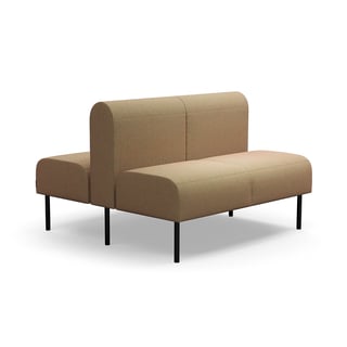 Modularna sofa VARIETY, dvosed, dupli, tkanina Blues CSII, tirkiz narandžasta