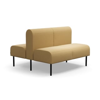 Modularna sofa VARIETY, 2 sjedišta, dupla, tkanina Pod CS, žuta