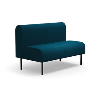 Modular sofa VARIETY, 2-seater, fabric Blues CSII, petrol blue