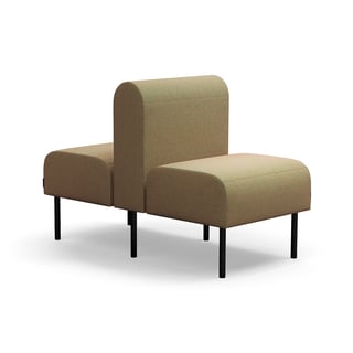 Modularna sofa VARIETY, jednosed, dupli, tkanina Blues CSII, tirkiz narandžasta