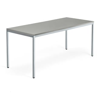 Sto QBUS, ram sa 4 nogare, 1800x800 mm, silver ram, svetlo siva