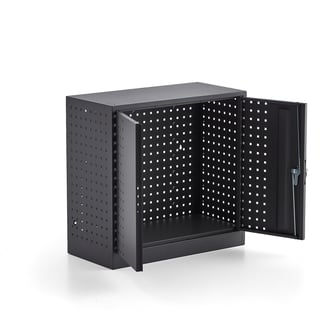 Ormar za radionicu PROVIDE, 710x735x350 mm, tamno sivi