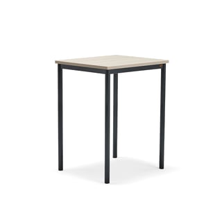 Desk BORÅS PLUS, 700x600x900 mm, ash laminate, anthracite