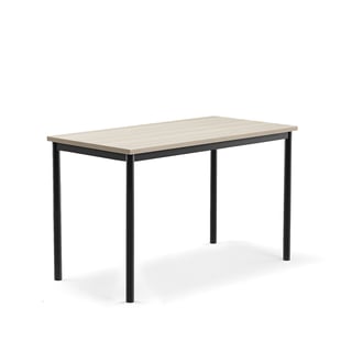 Desk BORÅS PLUS, 1200x600x720 mm, ash laminate, anthracite