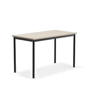 Desk SONITUS PLUS, 1200x600x720 mm, noise reducing ash high pressure laminate, anthracite