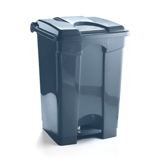 Plastic pedal bin, 630x430x420 mm, 60 L, grey