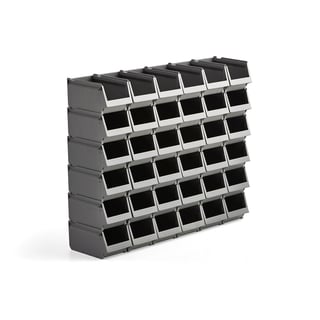 Plockback AJ 9000, serie -74, 250x148x130 mm, 36-pack, grå