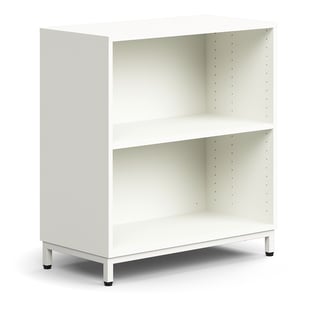 Bücherregal QBUS, 868x800x400 mm, weiß