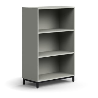 Bücherregal QBUS,1252x800x400 mm, schwarz, hellgrau