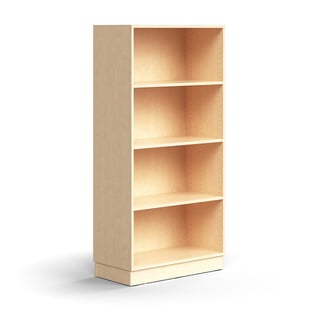 Bücherregal QBUS, 1641x800x400 mm, Birke