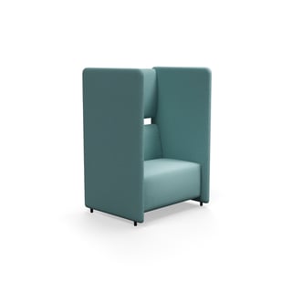 Fauteuil CLEAR SOUND, 1,5-zits, stof Pod CS, turquoise