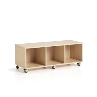 Student storage CASPER, 3 compartments, birch