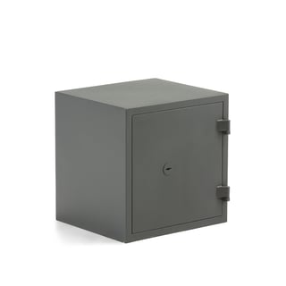 Fire and burglary safe SILVER, keylock, 460x440x440 mm