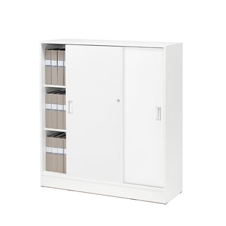 Kabinet z drsnimi vrati FLEXUS, 1325x1200x415 mm, beli