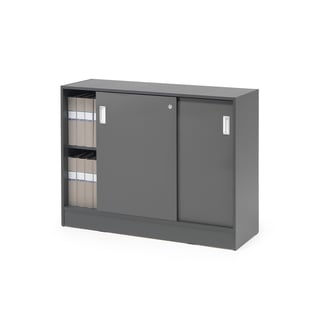 Schiebetürenschrank FLEXUS, 925x1200x415 mm, grau