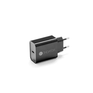 USB-C-oplader, wandadapter, zwart