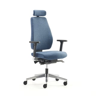 Office chair WATFORD, dark blue fabric