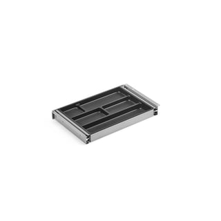 Pen tray, 380x245x42 mm, alu grey