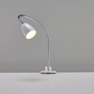 Bureaulamp LEPUS, led, tafelklem, wit