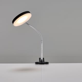 Bureaulamp CETUS, led, tafelklem, zwart