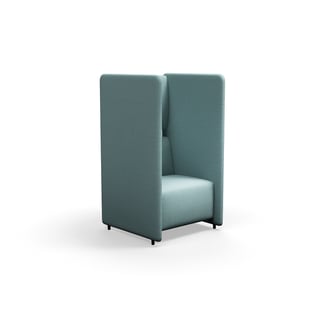 Fauteuil CLEAR SOUND, 1-zits, stof Pod CS, turquoise