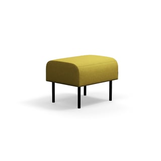 Modular bench VARIETY, 1-seater, fabric Blues CSII, gold