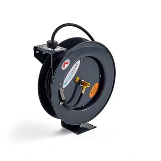 Auto retractable air hose reel, 20 m, 20 bar