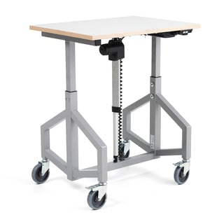 ESD electric table trolley, 800x600x24 mm, beige