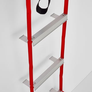 Fire escape ladder, H 10500 mm