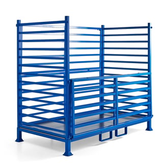 Transporthek, opklapbare wanden, 2240 x 1210 mm, blauw